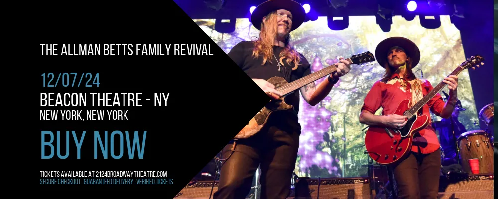 The Allman Betts Family Revival at Beacon Theatre - NY